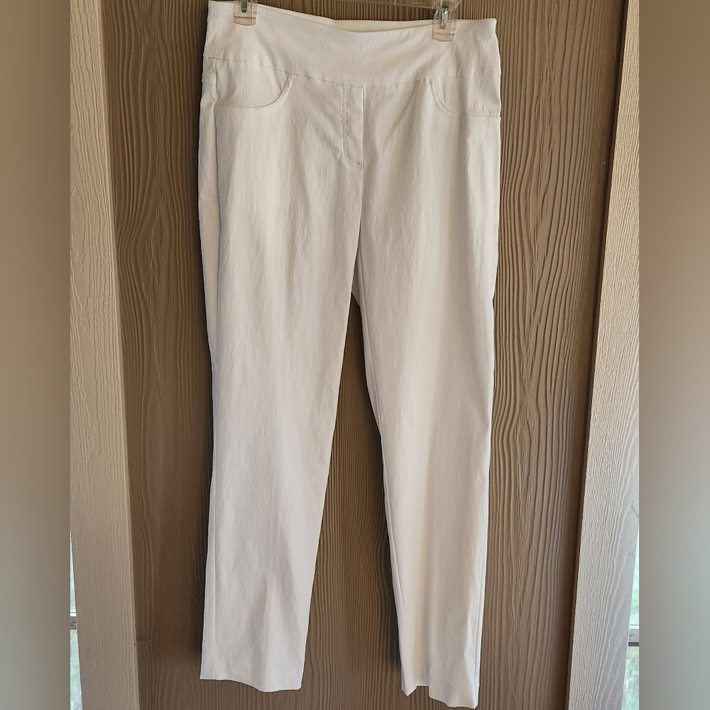 Ruby Rd White Stretch Pants - Picture 13 of 14